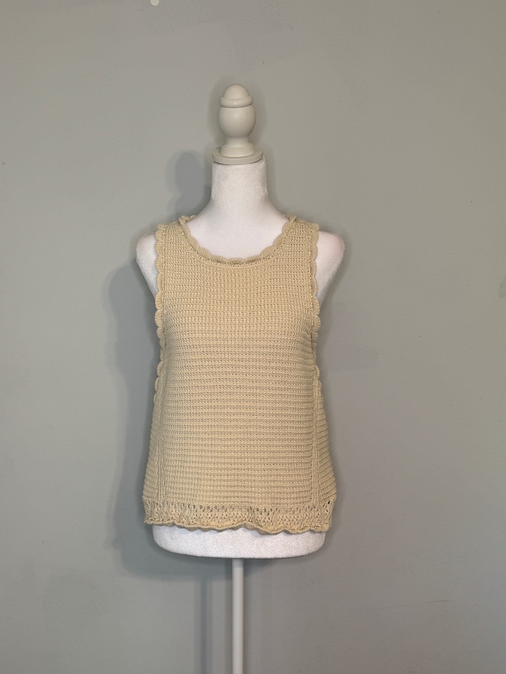 Mi Ami knit tank crochet like